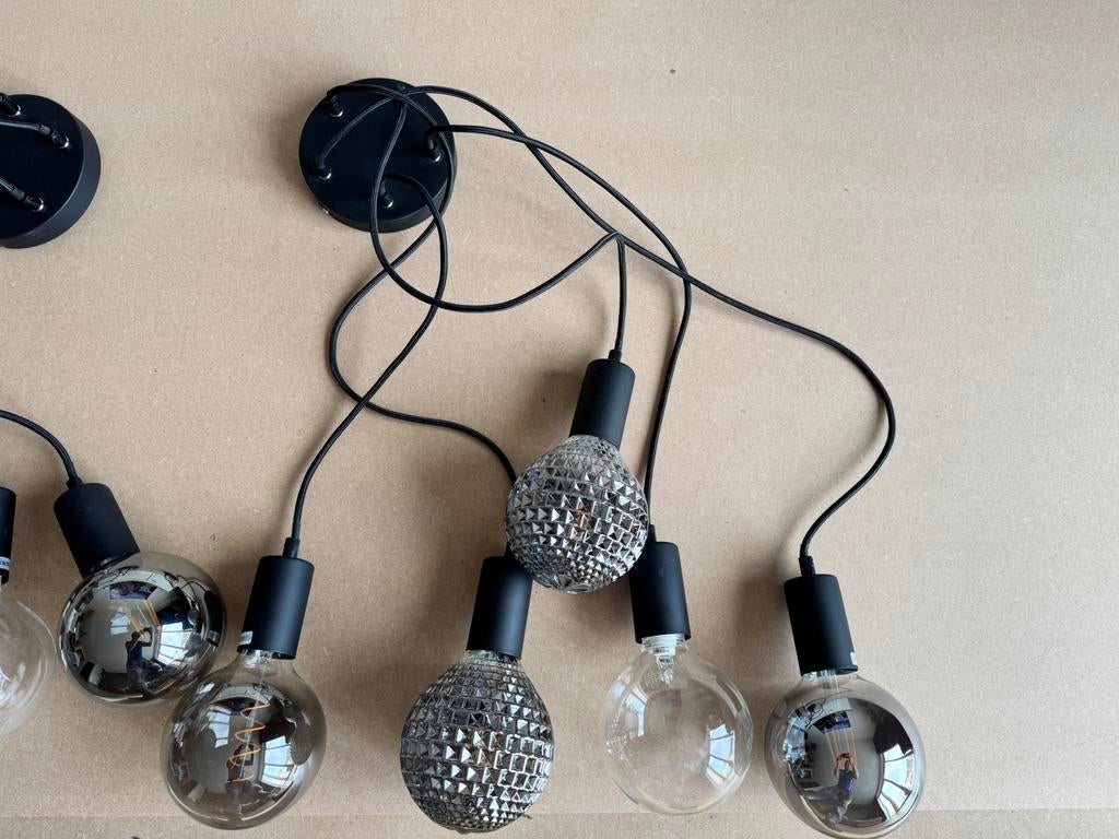 Hanglamp met verschillende lampenbollen, Huis en Inrichting, Ophalen, Zo goed als nieuw