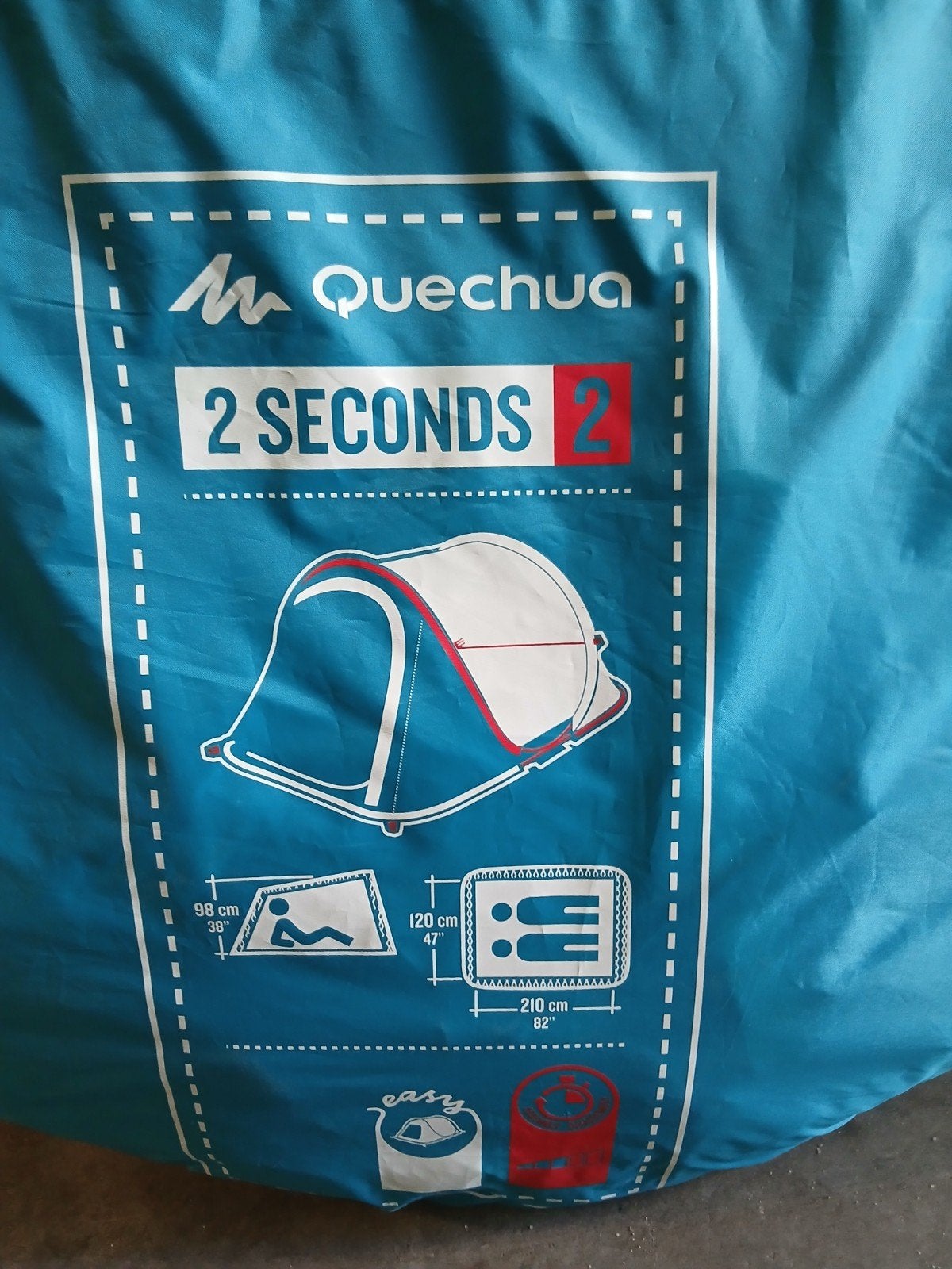 Quechua 2 Seconds 2-persoons pop-up tent, Ophalen of Verzenden