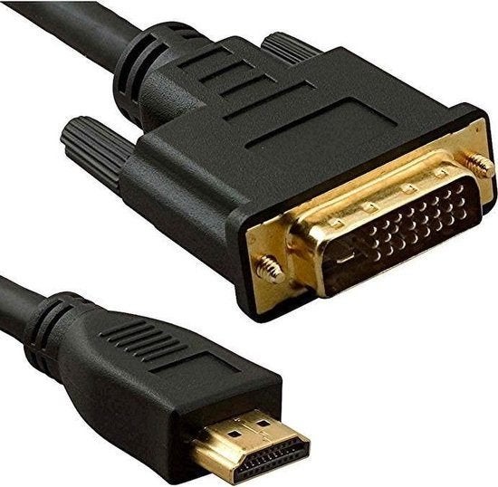 HDMI naar DVI kabel (1 meter), Ophalen of Verzenden, Zo goed als nieuw, Minder dan 2 meter, HDMI-kabel