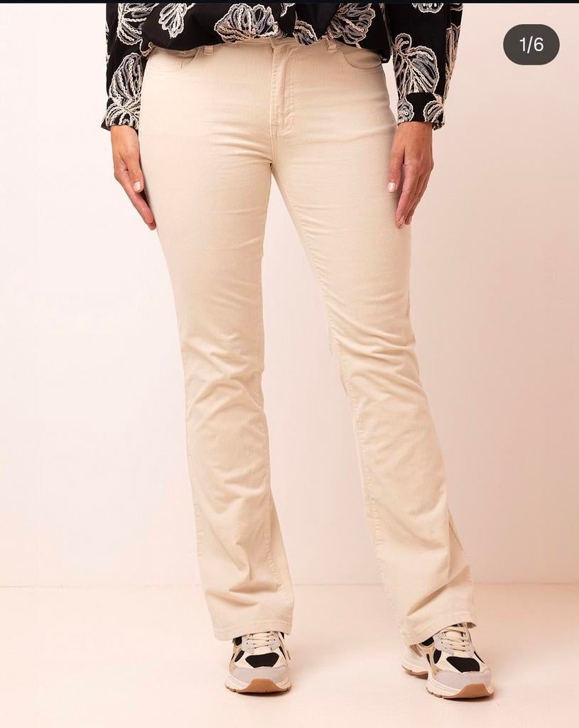 Norah broek flair maat 44 lengte 32, Beige, Maat 42/44 (L), Ophalen of Verzenden, Zo goed als nieuw