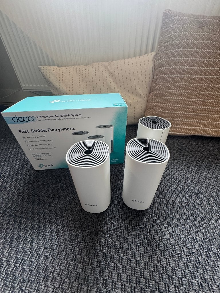 TP-Link Deco M4 Whole Home Mesh Wi-Fi Systeem (3-pack), Computers en Software, WiFi-versterkers, Ophalen of Verzenden, Zo goed als nieuw