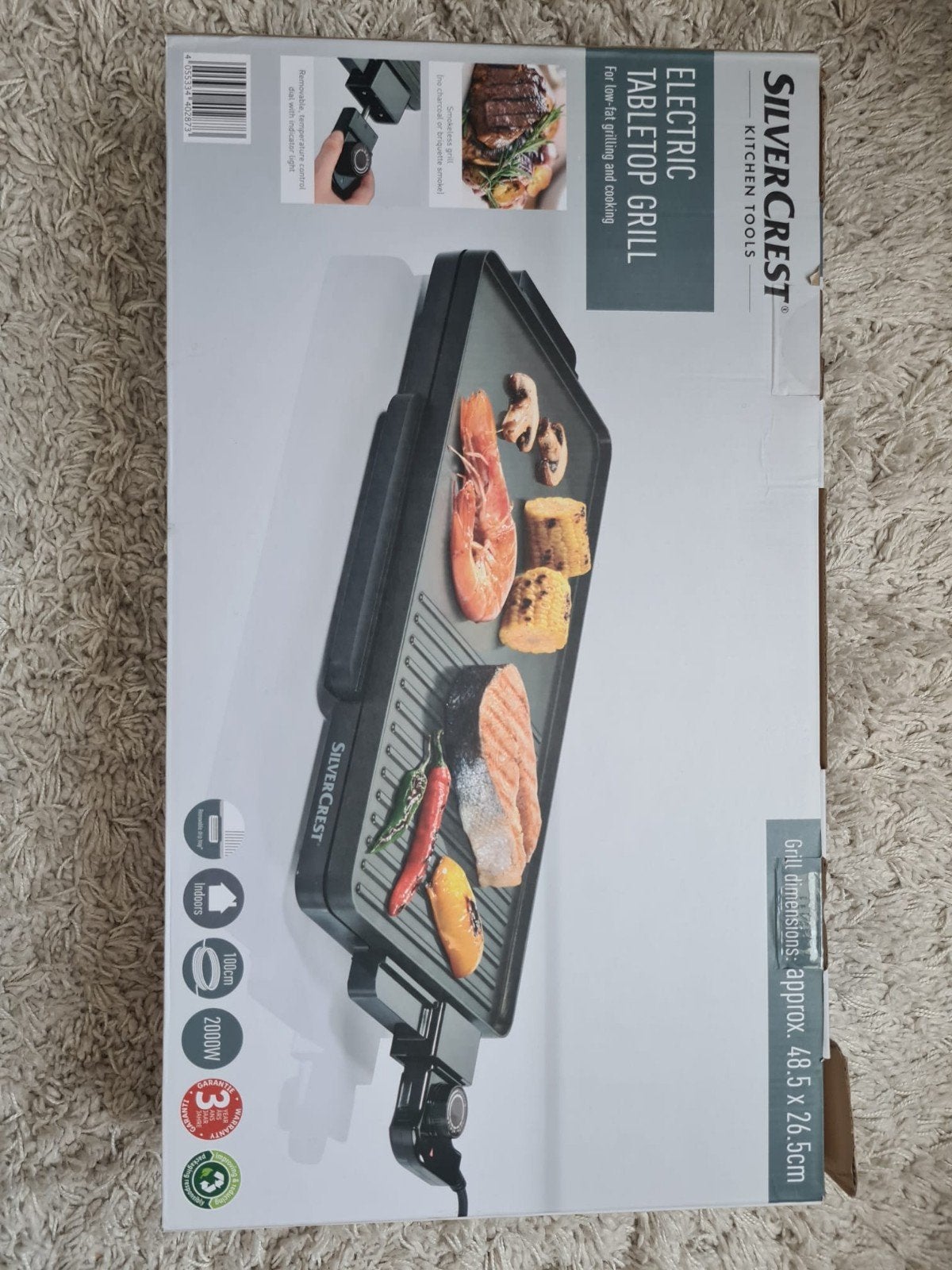 Elektrische Tafelgrill - Nieuw in Doos, Ophalen, Nieuw, Tafelgrill