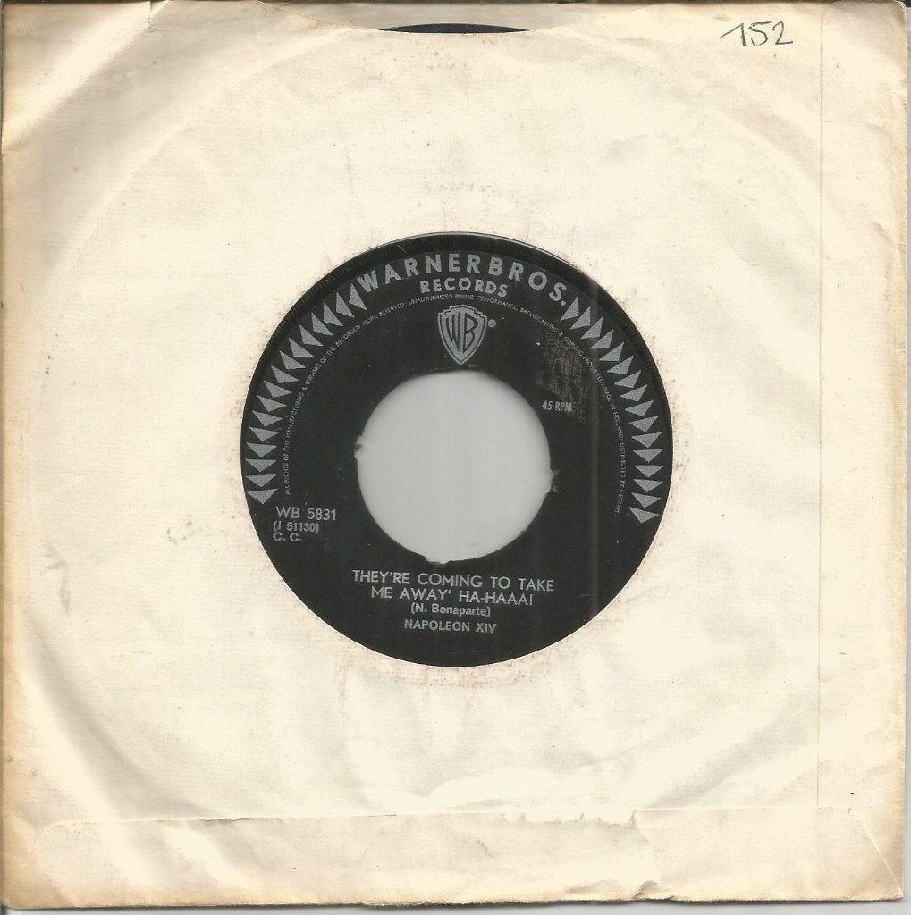 VERKOCHT Napoleon XIV – They're Coming To Take Me Away, Originele persing, 7 inch, Single, Ophalen of Verzenden