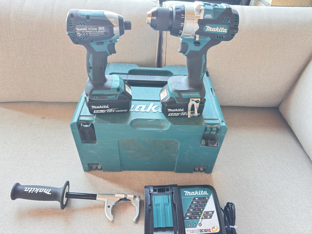Makita Boor- en Schroefmachine set - Zo goed als nieuw, Doe-het-zelf en Verbouw, Gereedschap | Boormachines, Zo goed als nieuw