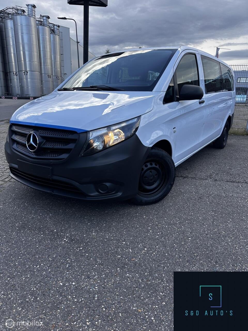 Mercedes Vito Tourer 109 BlueTEC Base Extra Lang / 9 Pax, Auto's, Gebruikt, Euro 6, 255 €/maand, Wit