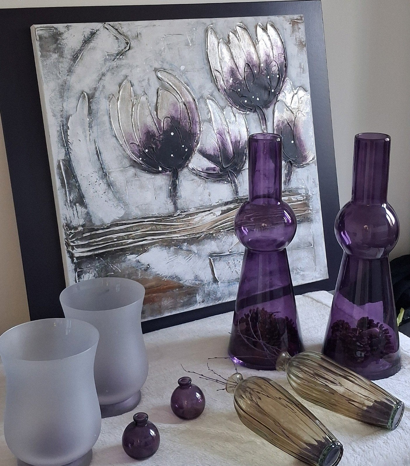 decoratie paars, Ophalen
