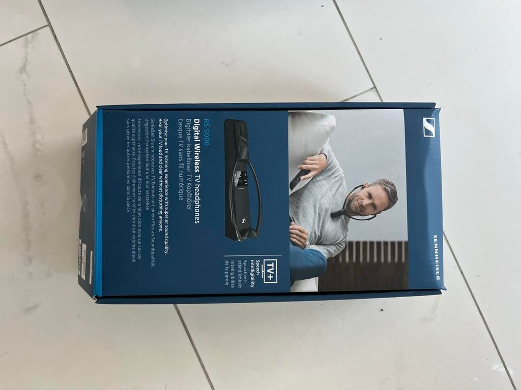 Sennheiser RS 5000 Digitale Draadloze TV Hoofdtelefoon, Audio, Tv en Foto, Koptelefoons, Sennheiser, Nieuw, Ophalen of Verzenden