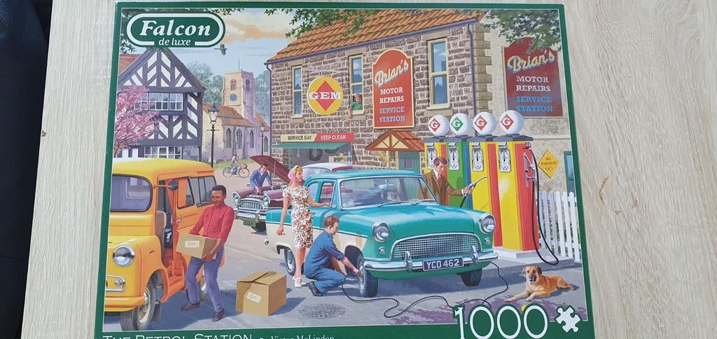 The petrol station Falcon puzzel, Hobby en Vrije tijd, Denksport en Puzzels, Ophalen of Verzenden