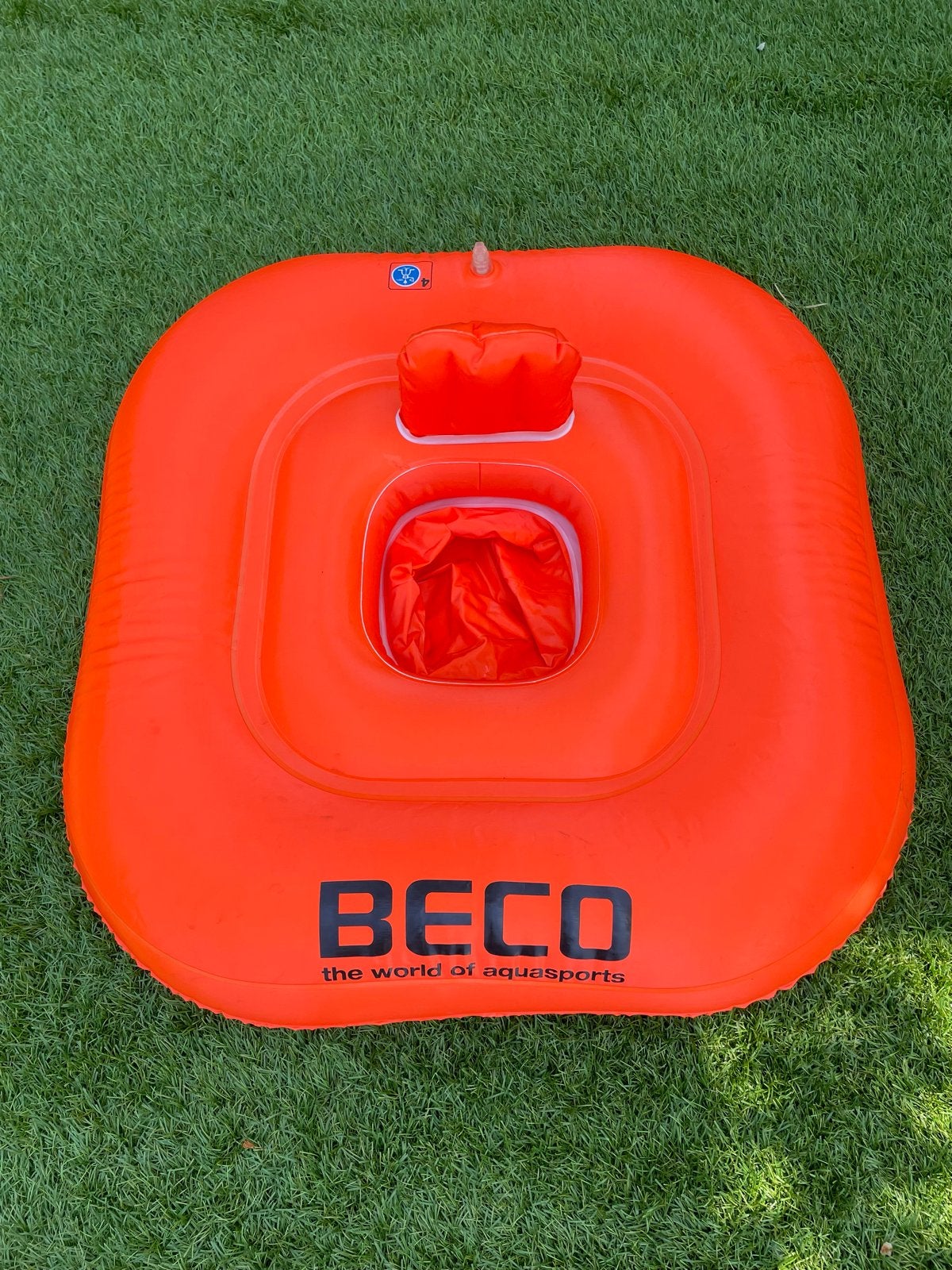 Beco Baby Zwemzitje - Oranje Opblaasbaar Zwemhulpmiddel, Kinderen en Baby's, Ophalen of Verzenden, Zo goed als nieuw