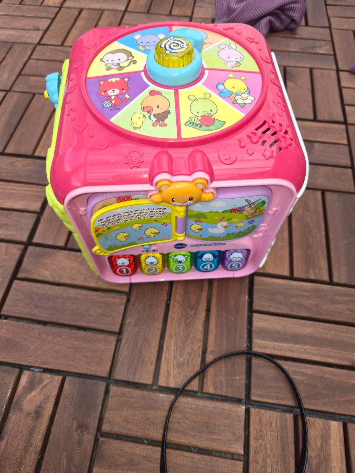 VTech Baby Activity Cube - Batterijen Nodig, Niet Compleet, Ophalen of Verzenden, Gebruikt, Overige typen, Met geluid