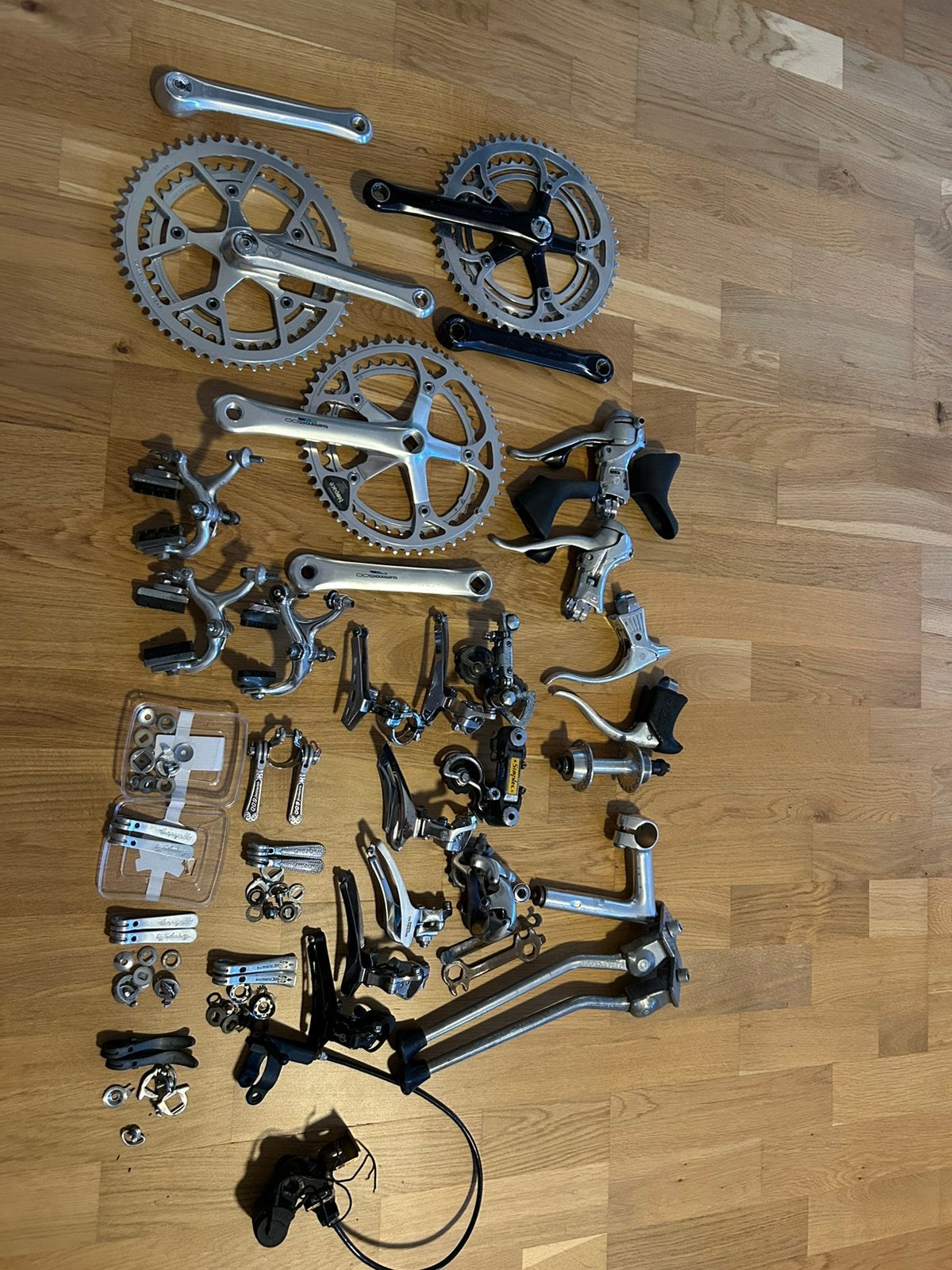 Campagnolo Shimano vintage racefietsremmen schakelhendels, Ophalen of Verzenden, Gebruikt