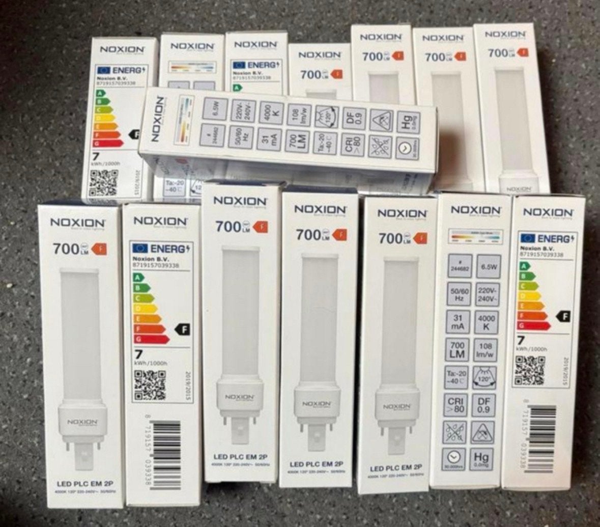 15x Noxion Lucent LED PL-C EM 2-pins lampen 4000K 700lm, Led-lamp, Nieuw, Overige merken, G24