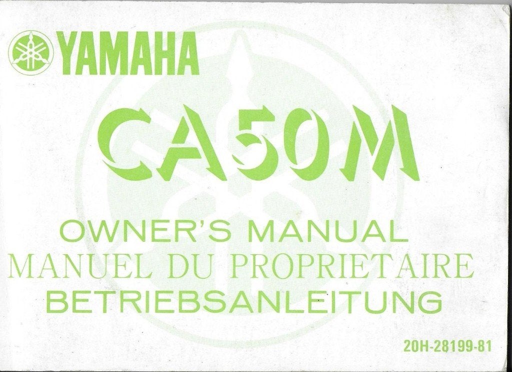 Yamaha CA50 manual scooter (019v) bromfiets, Verzenden, Zo goed als nieuw