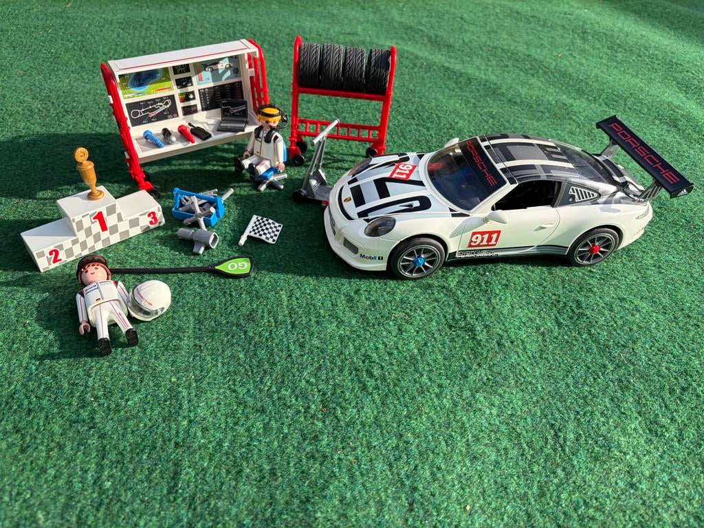 Playmobil Porsche 911 GT3 Cup (9225) met accessoires, Ophalen of Verzenden, Zo goed als nieuw