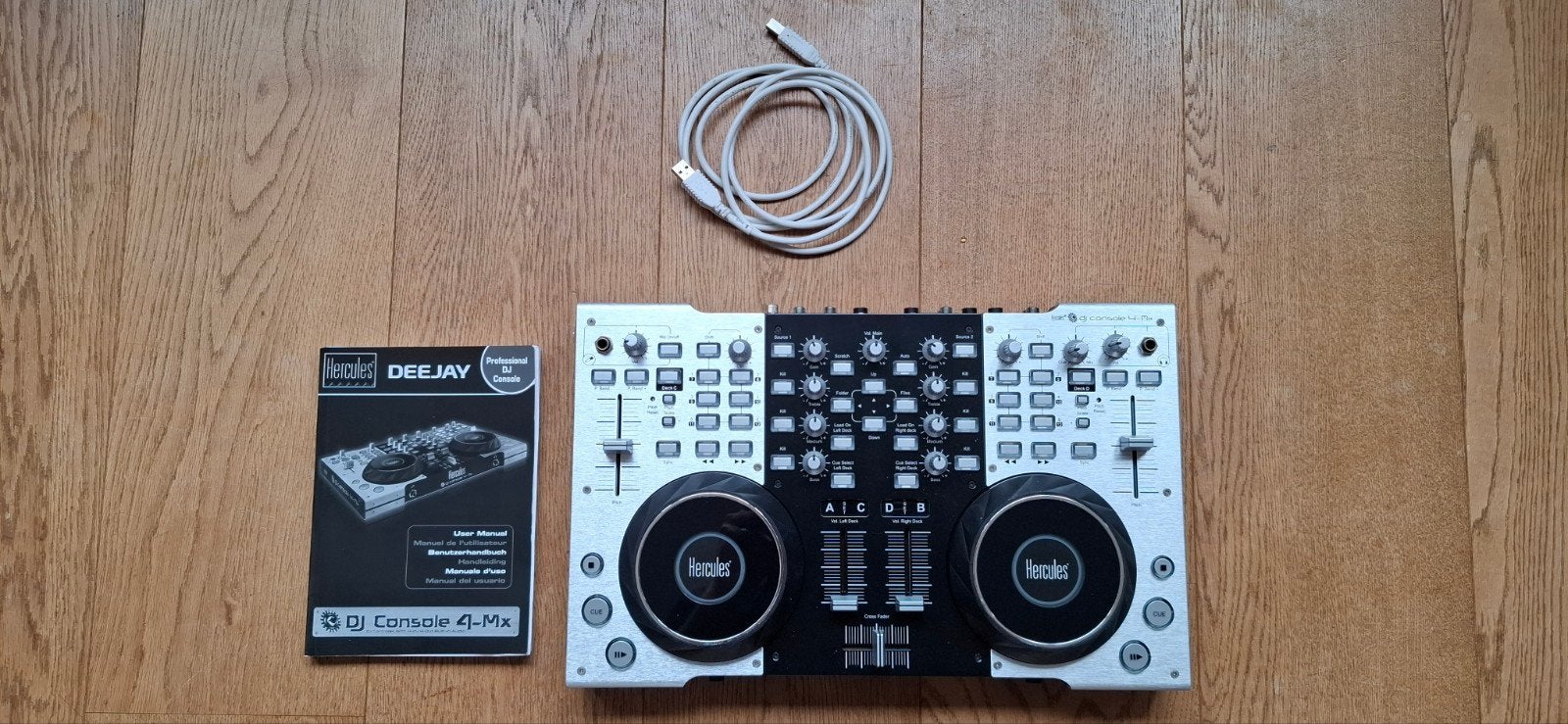 Te koop: Hercules dj console 4-mx, Ophalen, Zo goed als nieuw, Dj-set, Overige merken