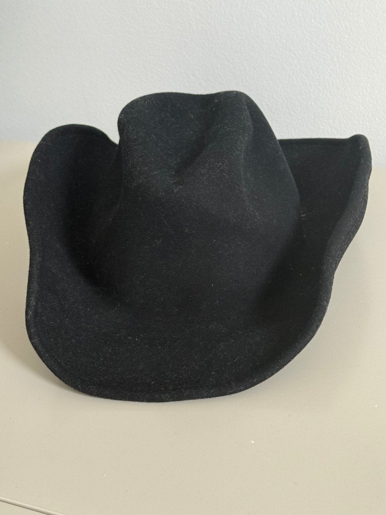 cowboy hoed, Ophalen of Verzenden, Zo goed als nieuw, Zwart, Overige typen