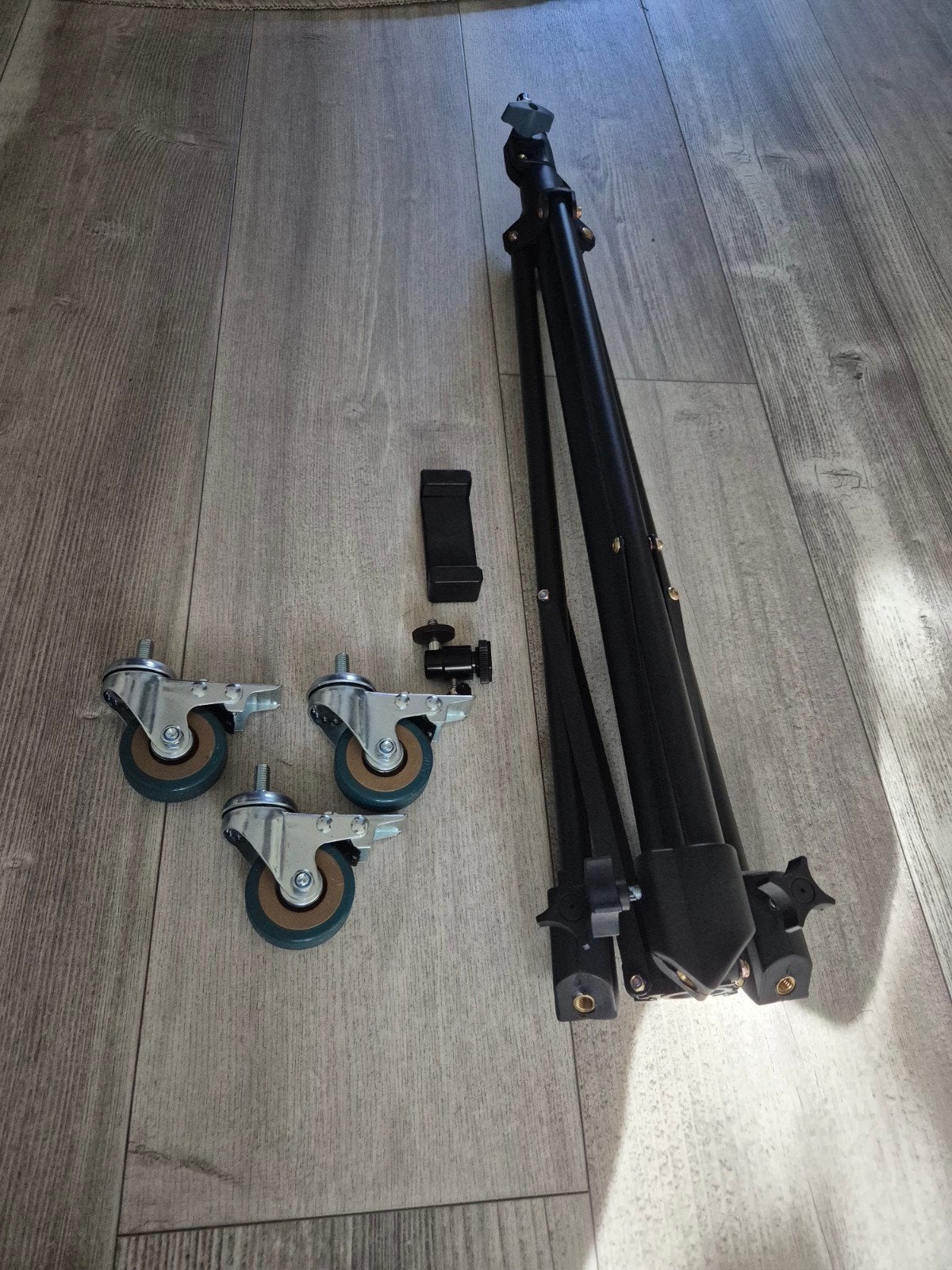 Verrijdbaar Statief met Rem voor Foto, Film of Telefoon, Audio, Tv en Foto, Fotografie | Statieven en Balhoofden, 175 cm of meer