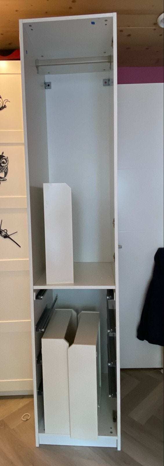 IKEA Pax Kast 50x236 cm met lade(s) en hangruimte, Ophalen, Minder dan 50 cm, Gebruikt, 200 cm of meer