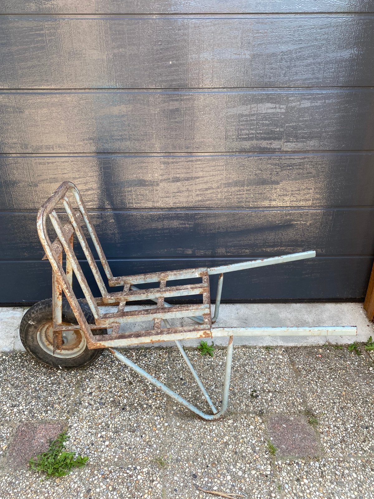 Steen Kruiwagen, Ophalen, Gebruikt, Handmatig, Eenwielig