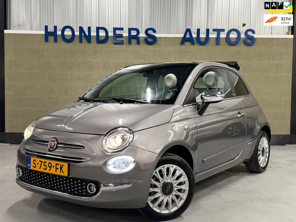 Fiat 500 C 1.0 Hybrid Dolcevita I CARPLAY I ORIGNL NAP I NAV, Auto's, Fiat, Euro 6, Cabriolet, 4 stoelen, Leder en Stof