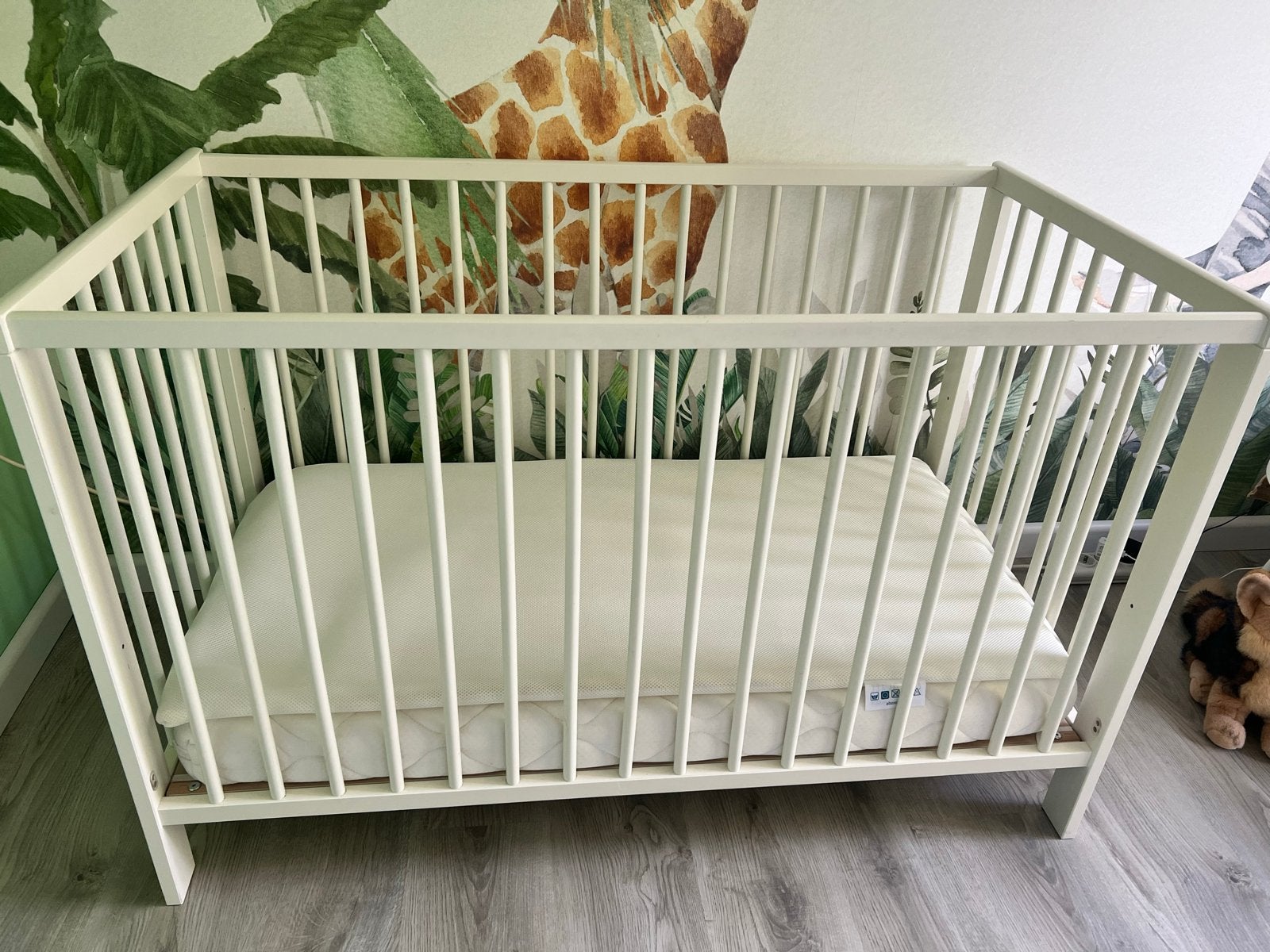 Wit meegroei ledikant met aerosleep matras, Kinderen en Baby's, Babywiegjes en Ledikanten, Ophalen, Zo goed als nieuw, Ledikant