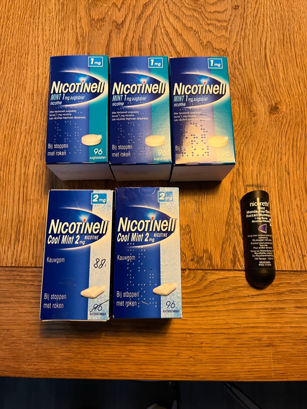 Nicotinell Mint Zuigtabletten & Cool Mint Kauwgom + Spray, Ophalen of Verzenden, Nieuw, Overige typen