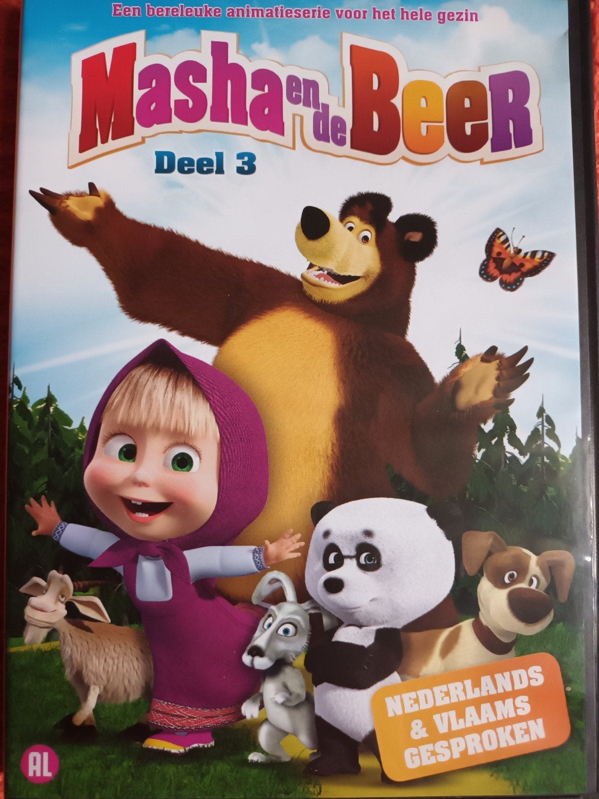 Masha en de Beer deel 3 dvd, Vanaf 6 jaar, Ophalen, Zo goed als nieuw