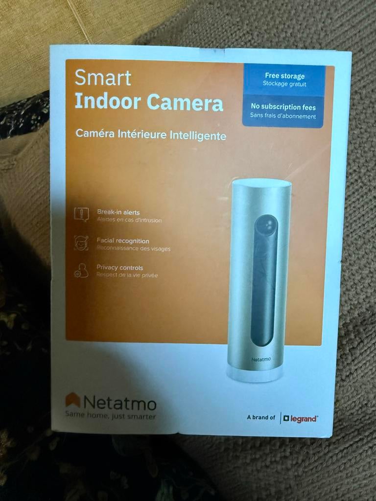 Netatmo Smart Indoor Camera - Nieuw in doos, Ophalen of Verzenden, Nieuw, Binnencamera