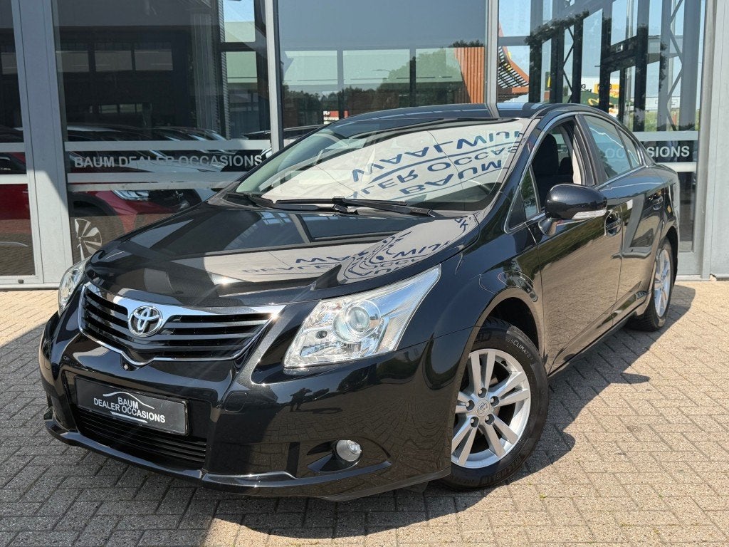 Toyota AVENSIS 2.0 VVTI DYNAMIC 152 PK AUTOMAAT AIRCO/ECC PD, Auto's, Automaat, 4 cilinders, Zwart, 14 km/l