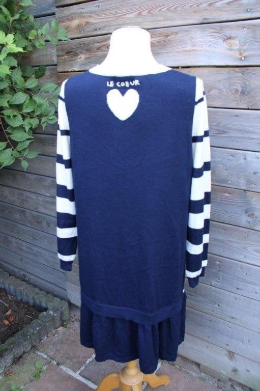 Jurk donkerblauw/ creme Le Coeur Twinset mt XL Vaste prijs, Kleding | Dames, Le Coeur Twinset, Blauw, Maat 46/48 (XL) of groter