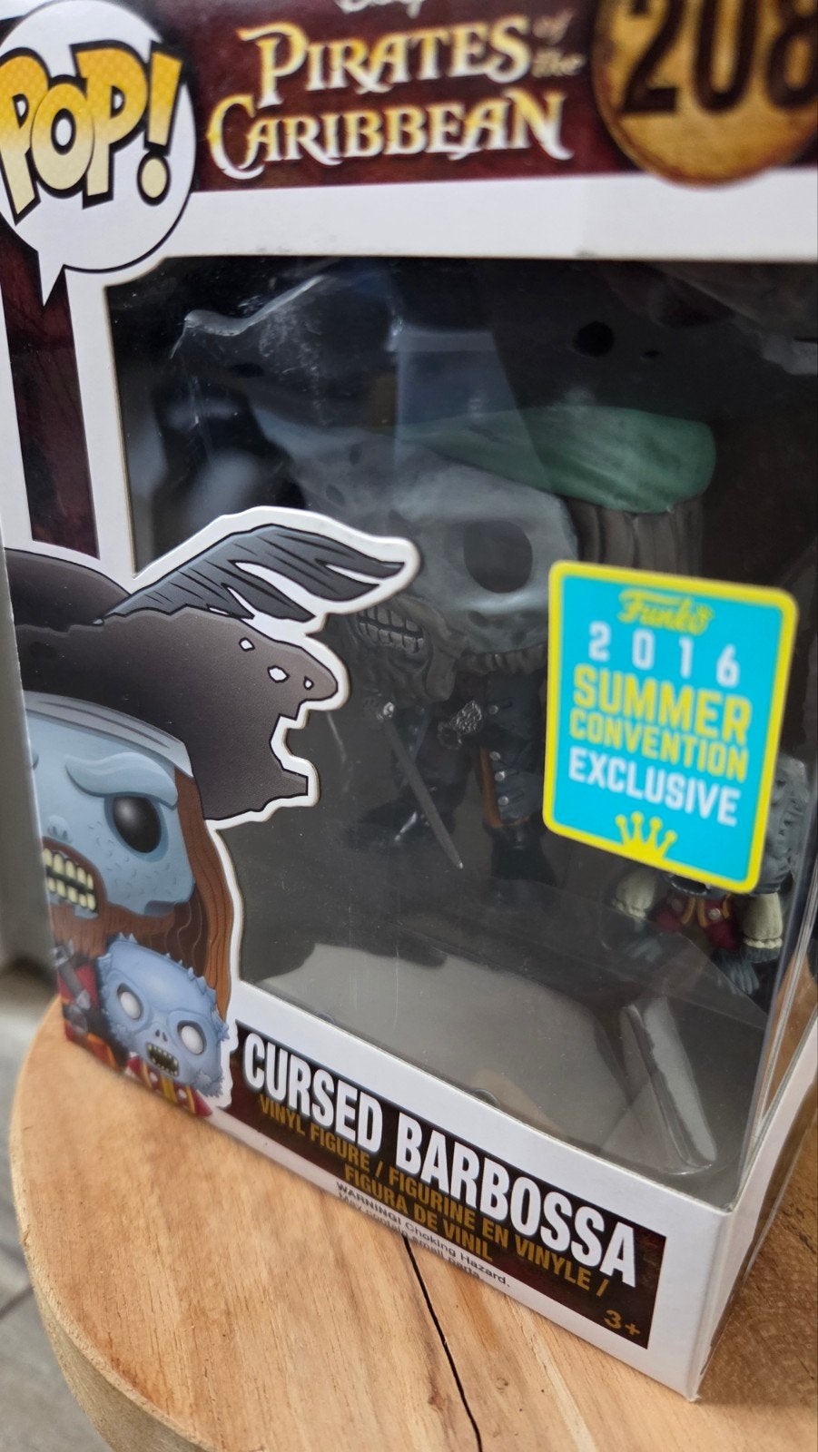Funko pop cursed Barbossa 208, Ophalen of Verzenden, Zo goed als nieuw