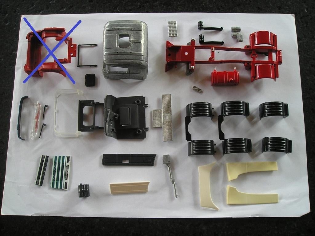 Diverse onderdelen Tekno Scania 4 serie.{oudere uitgave}, Hobby en Vrije tijd, Modelauto's | 1:50, Nieuw, Bus of Vrachtwagen, Tekno
