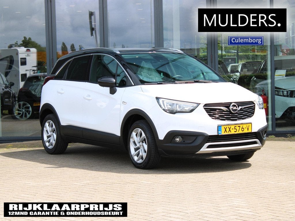 Opel Crossland X 1.2 Turbo Innovation | Carplay / Parkeersen, Auto's, Gebruikt, Wit, Origineel Nederlands, Bedrijf