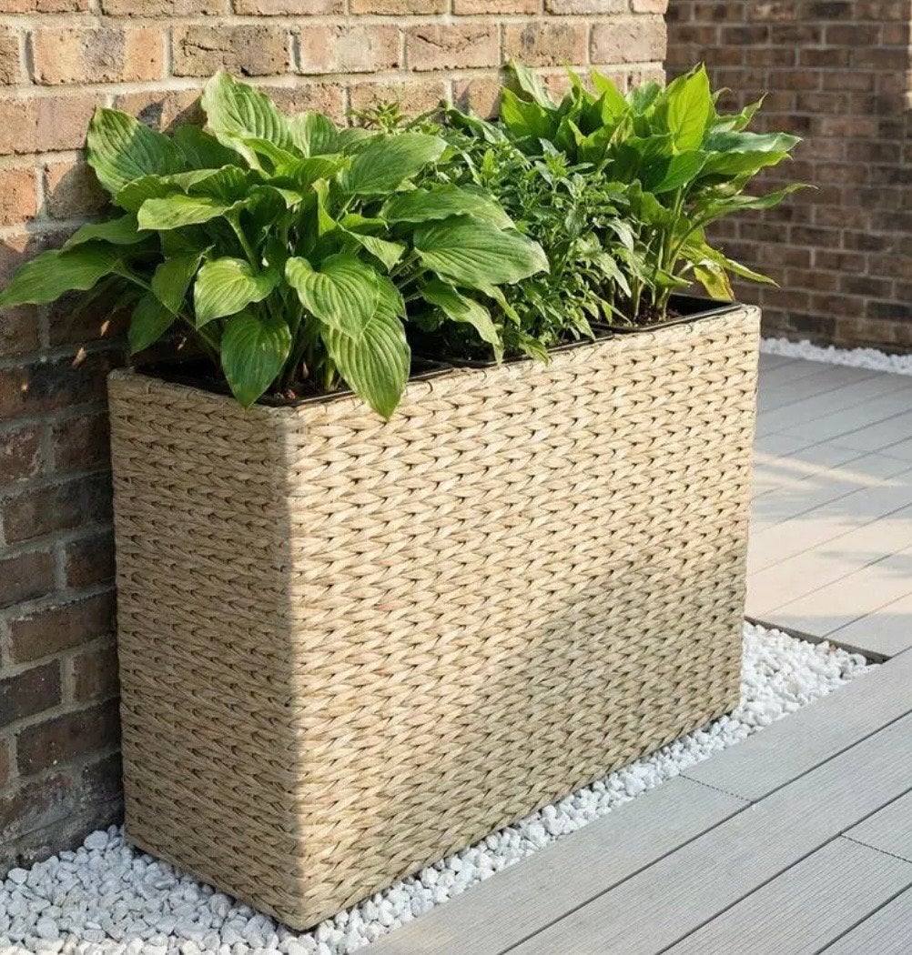 Rattan Plantenbank 3-in-1-lichtbruin, Tuin en Terras, Overige materialen, Nieuw, Ophalen of Verzenden, Binnen