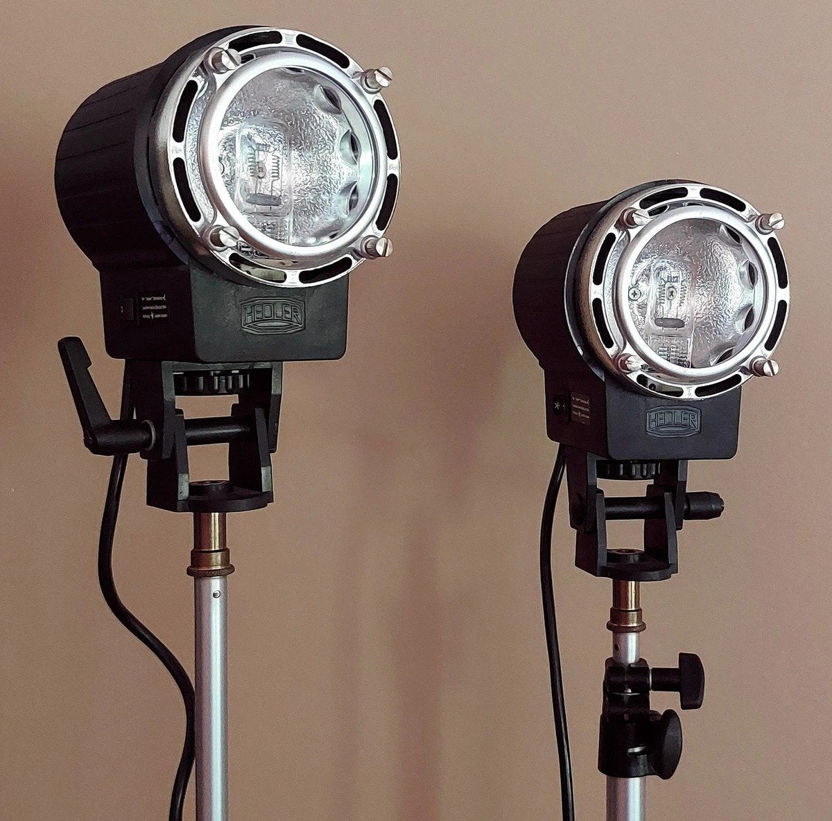 Hedler Studio Set met LED en 1000W Lampen, Ophalen, Inclusief lampen, Complete fotostudio, Zo goed als nieuw