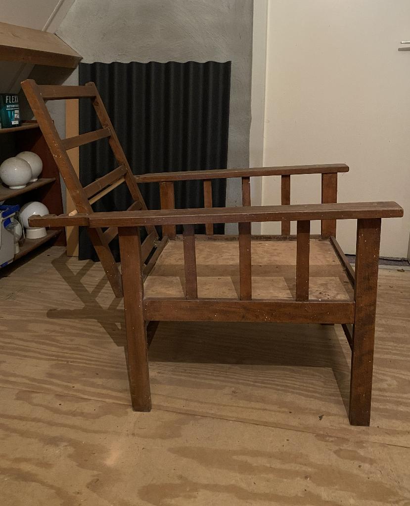 rookstoel jaren '50, Antiek en Kunst, Antiek | Meubels | Stoelen en Banken, Ophalen