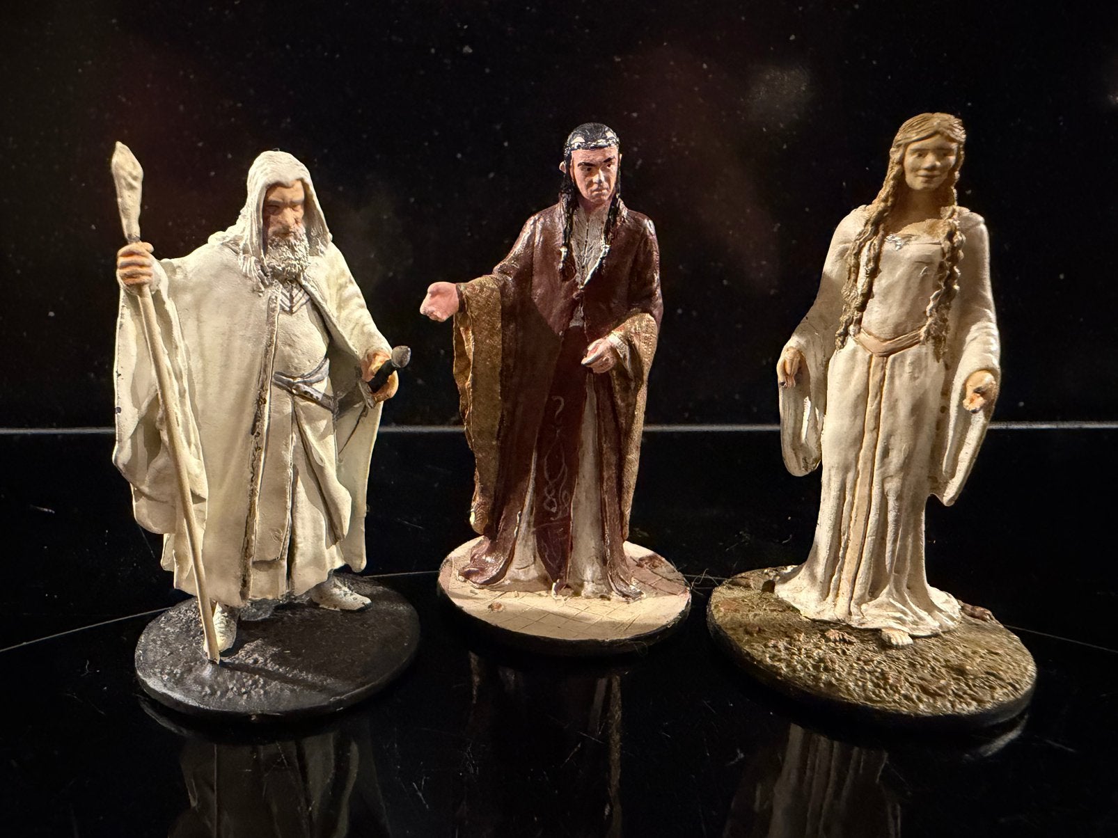 NLP lord of the rings: Gandalf, Elrond, Galadrial, Verzamelen, Ophalen of Verzenden, Beeldje of Buste