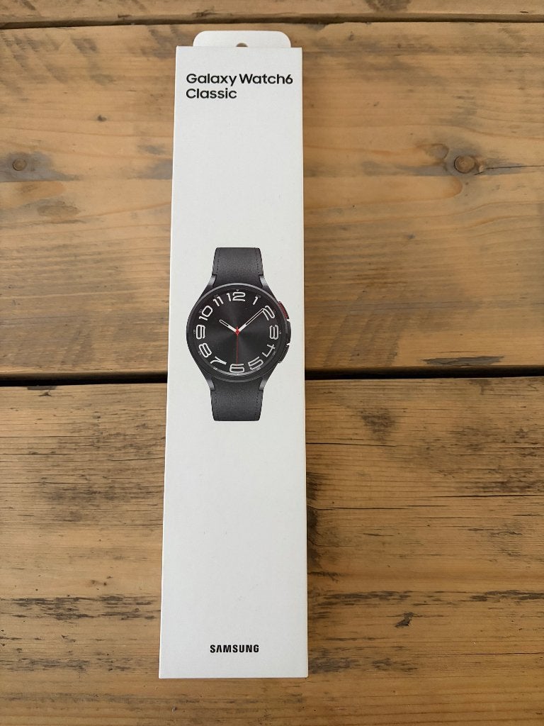 Samsung smartwatch classic 6, Zwart, Stappen, Ophalen of Verzenden, Zo goed als nieuw