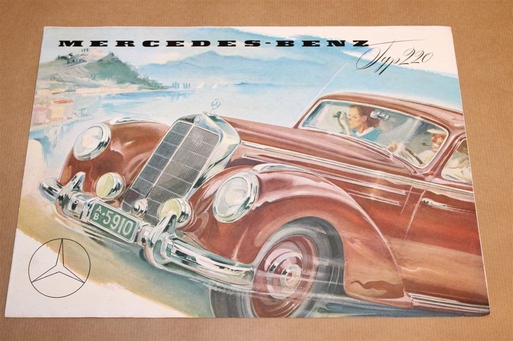Zeldzame brochure - Mercedes-Benz Typ 220 - Ca 1955 !!, Ophalen of Verzenden, Zo goed als nieuw, Mercedes