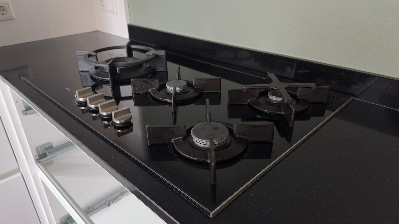 ATAG kookplaat 80cm Magna A+ branders + Fusion Wokbrander, Gebruikt, Energieklasse A of zuiniger, Inbouw, Gas