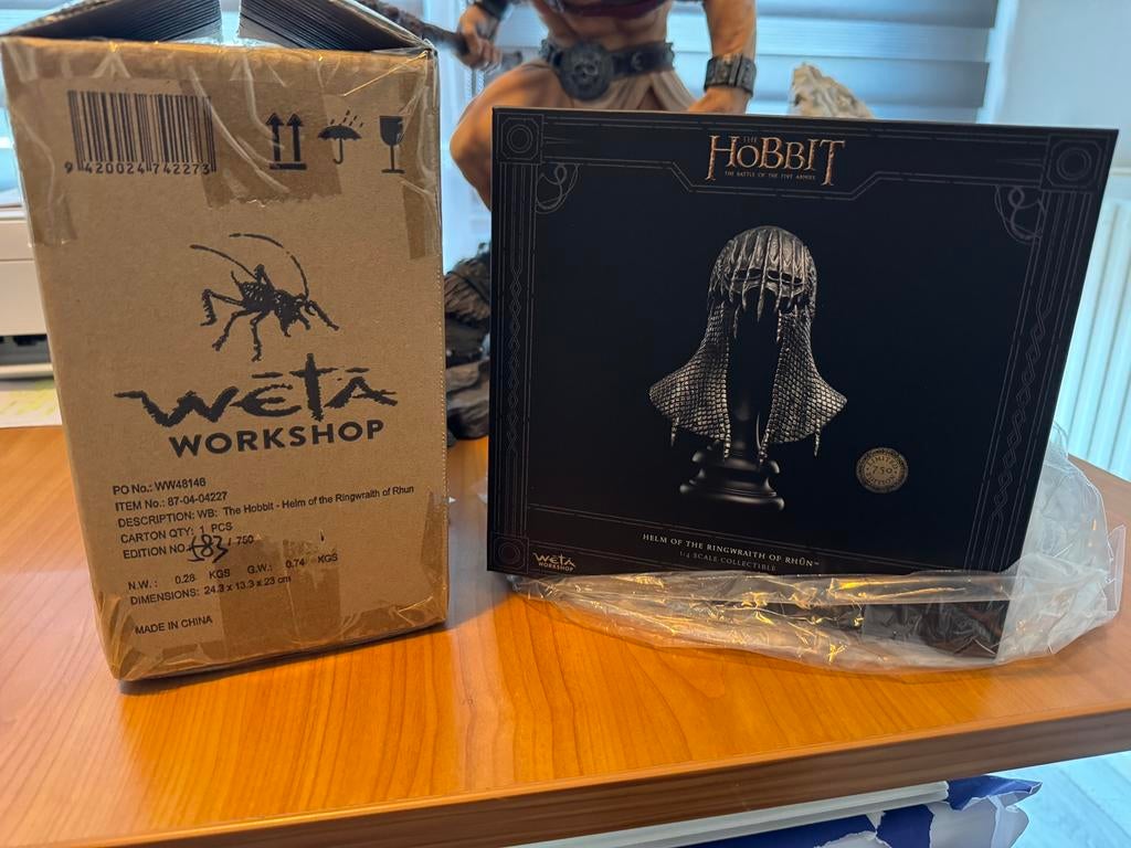 Weta helm Ringwraith of Rhun Lord of the Rings Hobbit, Ophalen of Verzenden, Nieuw, Actiefiguurtje