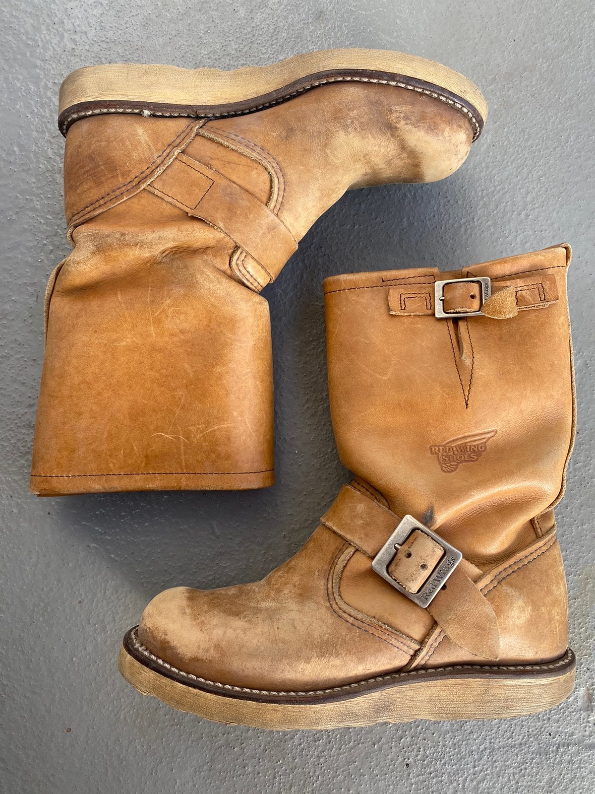 vintage moc toe red wing boots maat 36, Beige, Lage of Enkellaarzen, Ophalen of Verzenden, Gedragen