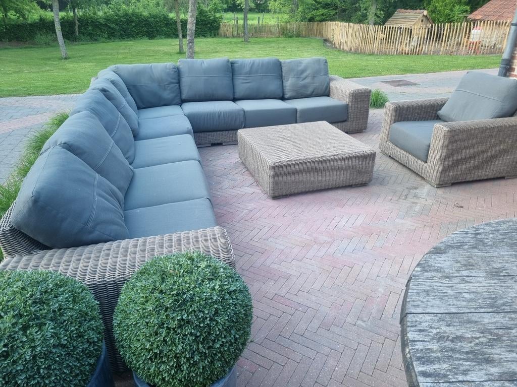 4 seasons loungeset, Tuin en Terras, Tuinsets en Loungesets, Ophalen, Wicker, Stoel