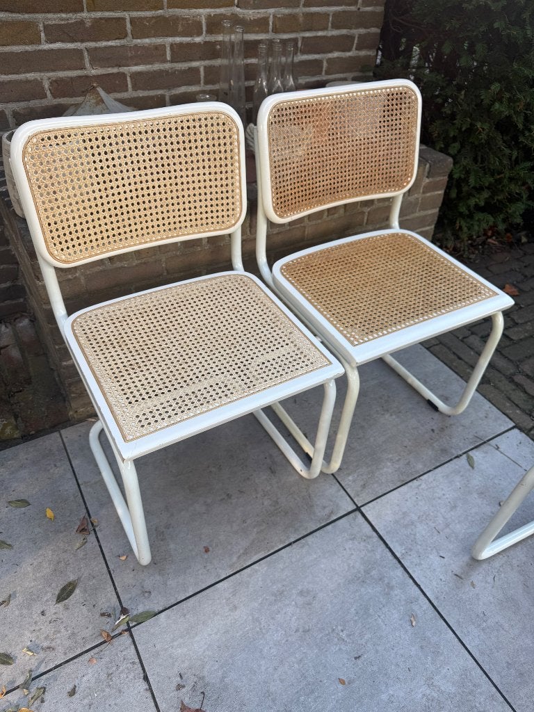 Als Thonet stoeltjes Italiaans, Huis en Inrichting, Ophalen, Gebruikt, Wit, Hout