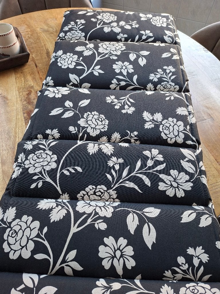 Tuinkussens zwart/wit 6x, Tuin en Terras, Ophalen, Zo goed als nieuw