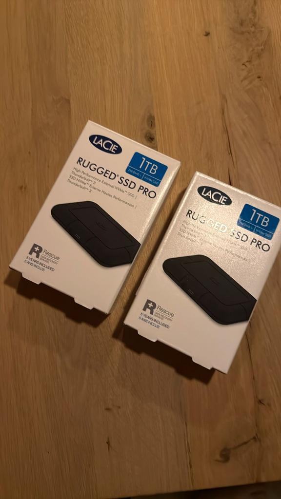LaCie Rugged SSD Pro 1TB, Computers en Software, Harde schijven, Thunderbolt, SSD, Nieuw, Ophalen of Verzenden