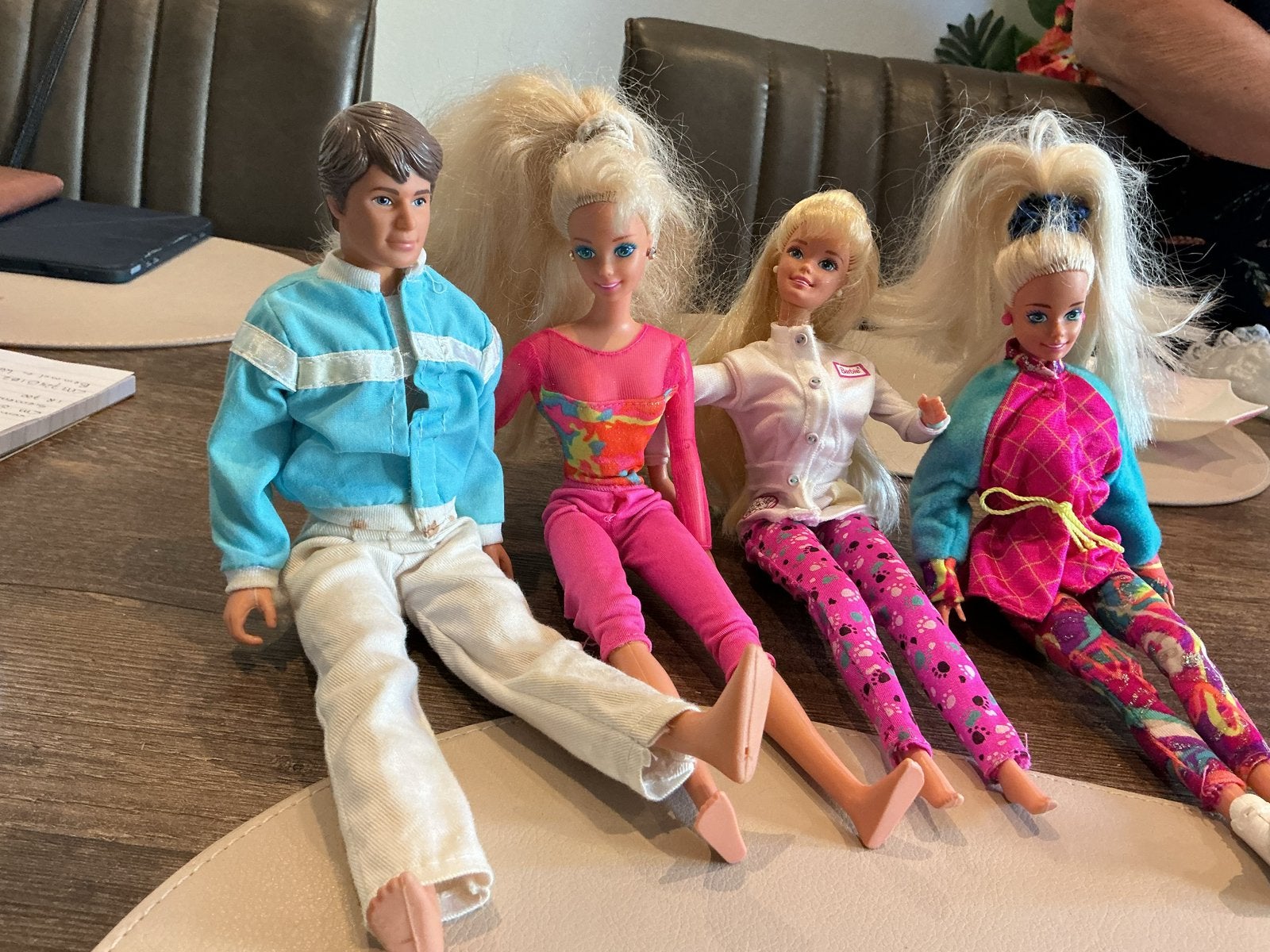 Vintage Barbie en Ken poppen - set van 4, Ophalen of Verzenden, Gebruikt, Barbie