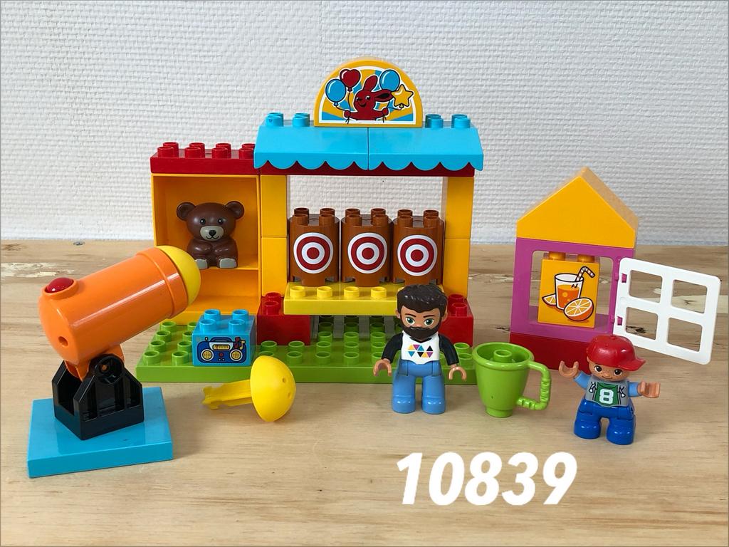 Duplo schiettent kermis 10839 (compleet) 2, Kinderen en Baby's, Speelgoed | Duplo en Lego, Ophalen of Verzenden, Zo goed als nieuw