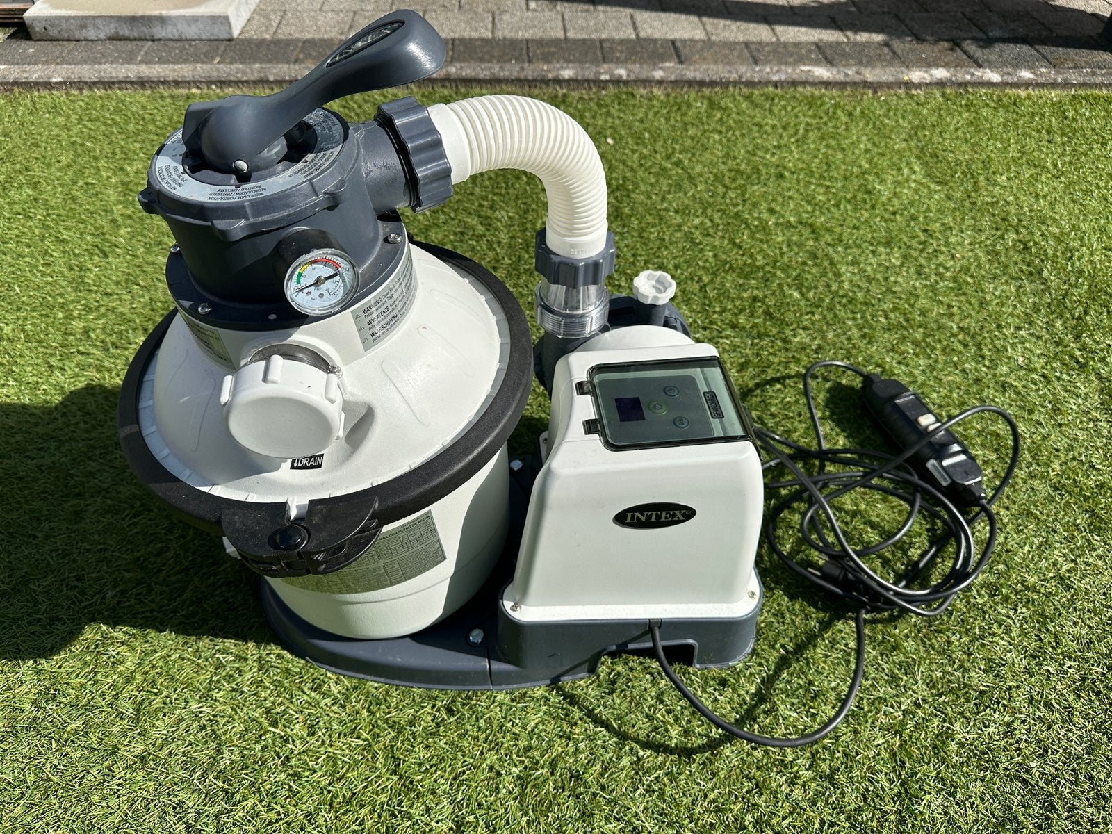 Intex zandfilterpomp 4m3/h, Ophalen of Verzenden, Zo goed als nieuw
