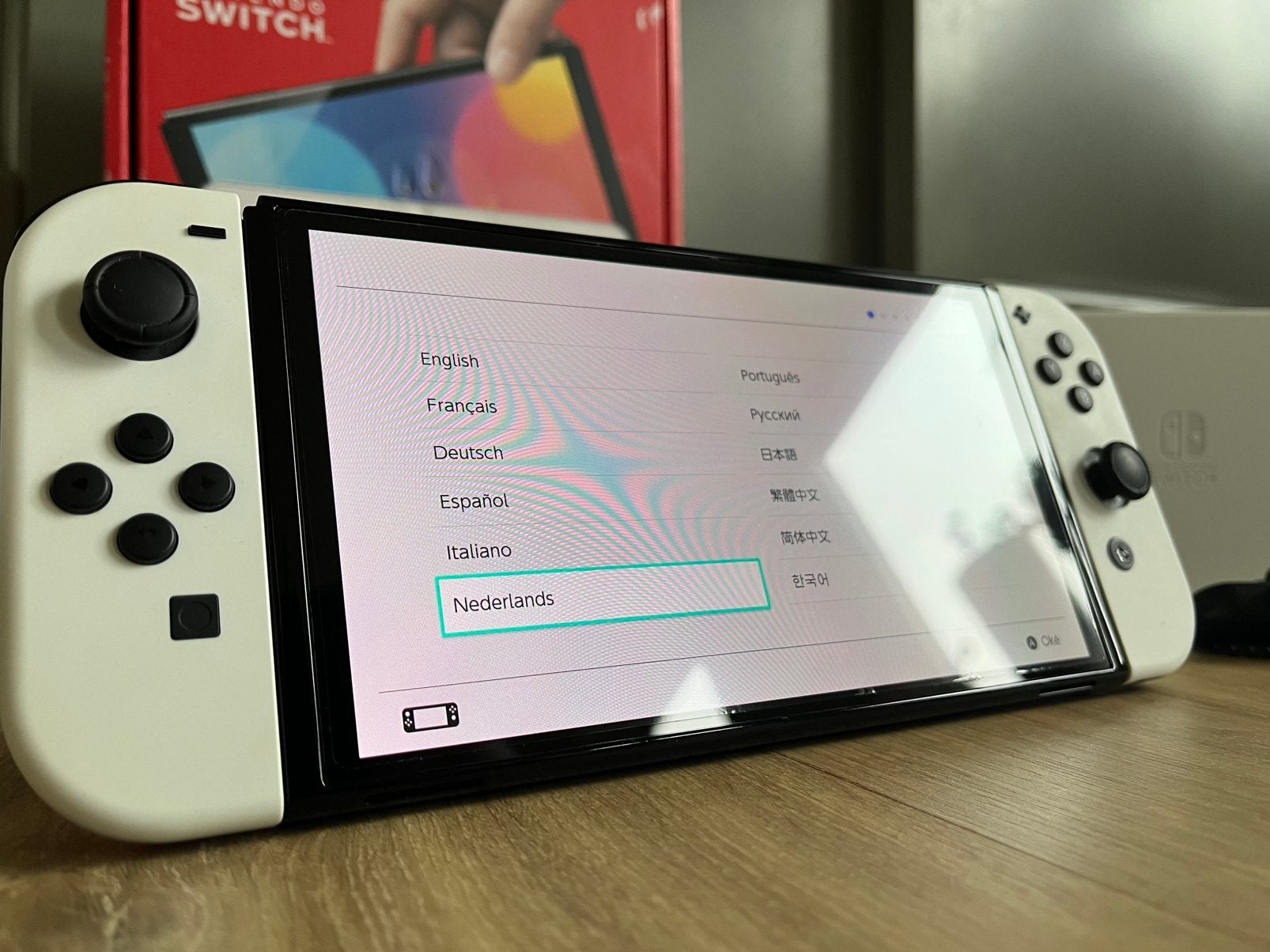 ZGAN Nintendo Switch OLED, Ophalen of Verzenden, Zo goed als nieuw, Met 2 controllers, Switch OLED